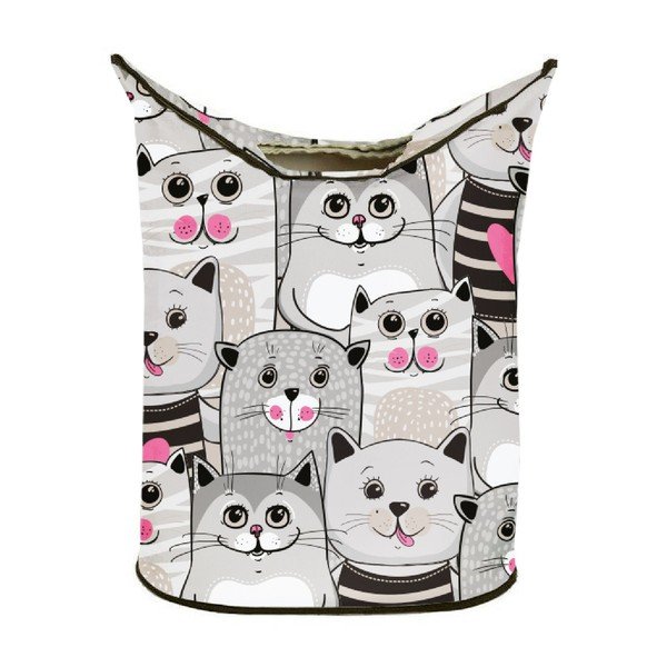 Košara za perilo Butter Kings Grey Kitties-image-1