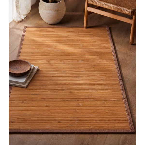 Bambusova preproga v naravni barvi 60x90 cm – Casa Selección-image-3