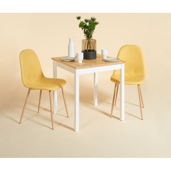 Komplet 2 rumenih jedilnih stolov Bonami Essentials Lissy-image-1