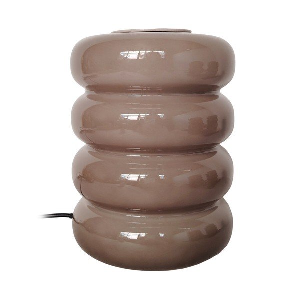 Sivorjava steklena LED namizna svetilka (višina 16,5 cm) Aro – Leitmotiv