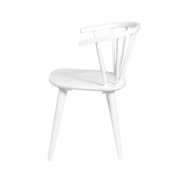 Bel jedilni stol iz lesa kavčukovca Rowico Carmen-image-4