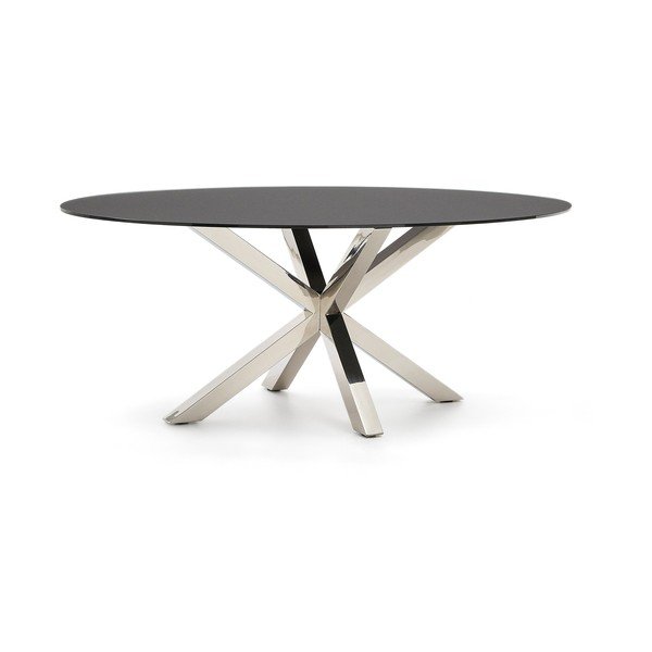 Jedilna miza s stekleno mizno ploščo 100x200 cm Argo – Kave Home