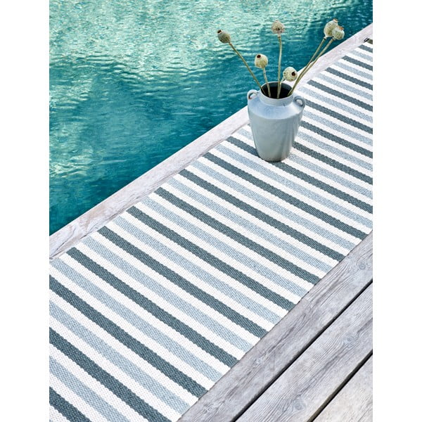 Zelena/kremno bela notranja in zunanja preproga 70x120 cm Teo Sage – Pappelina-image-4