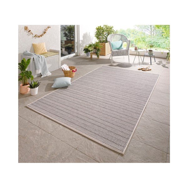 Sivo-bežzunanja preproga NORTHRUGS Caribbean, 140 x 200 cm-image-4