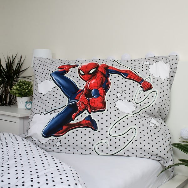 Otroška bombažna posteljnina s svetlečim učinkom 140x200 cm Spiderman - Jerry Fabrics-image-3