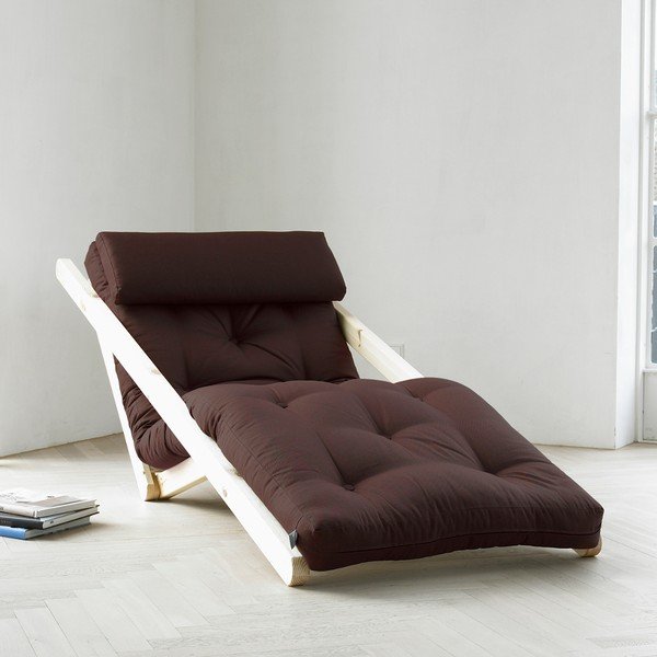Lounge stol Karup Figo, surov/rjav, 70 cm-image-1