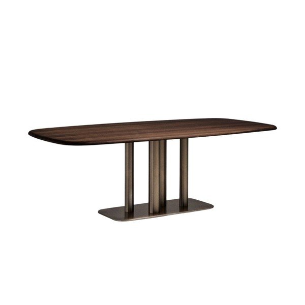 Jedilna miza v orehovem dekorju 100x180 cm Melvar – Kave Home