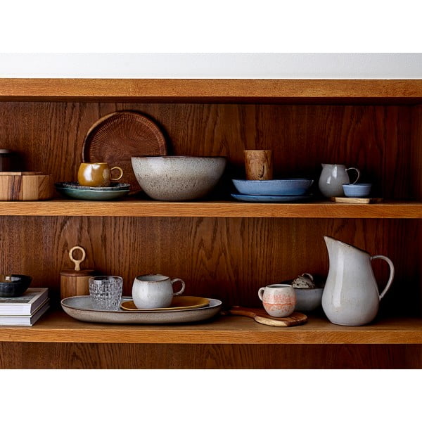 Rožnato-oranžna/kremno bela keramična skodelica 280 ml Paula – Bloomingville-image-2