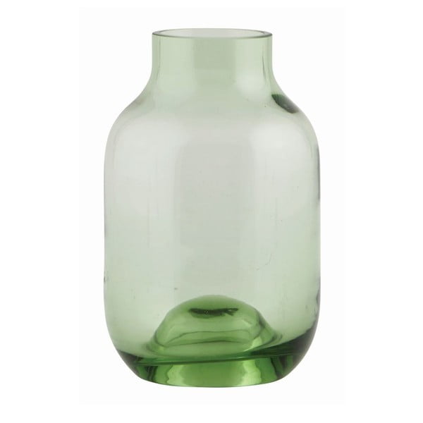 Vaza zeleno steklo majhna