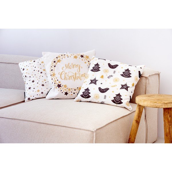 Prevleka za blazino z božičnim motivom 45x45 cm Golden Stars – Butter Kings-image-3