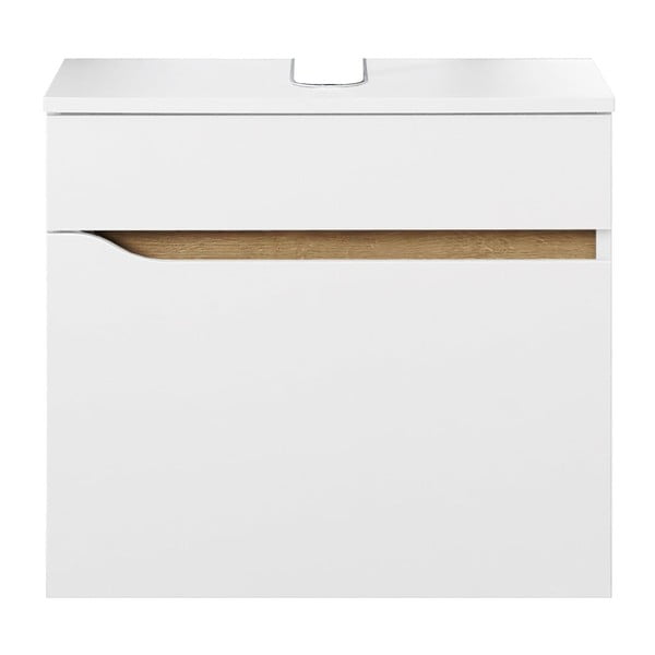 Bela nizka stenska omarica brez umivalnika 60x53 cm Set 857 – Pelipal