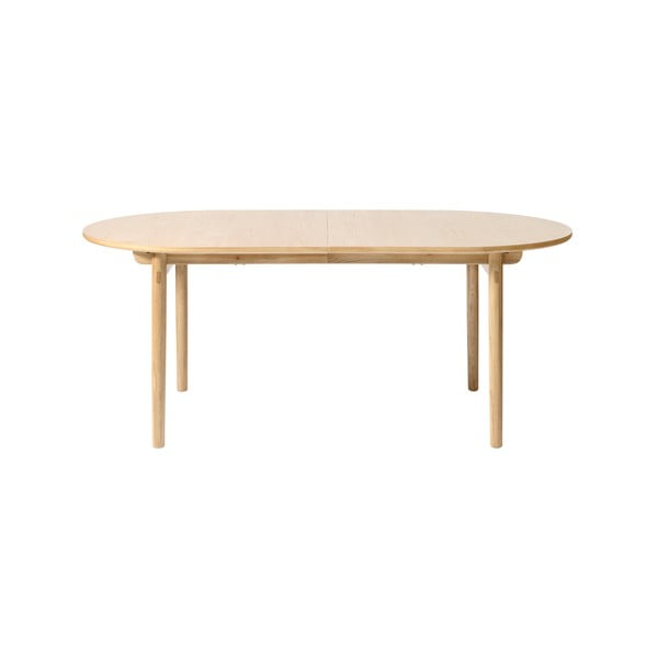 Raztegljiva jedilna miza v hrastovem dekorju 100x190 cm Carno – Unique Furniture