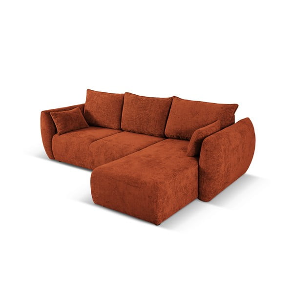 Oranžna kotna sedežna garnitura (desni kot) Matera – Cosmopolitan Design-image-4