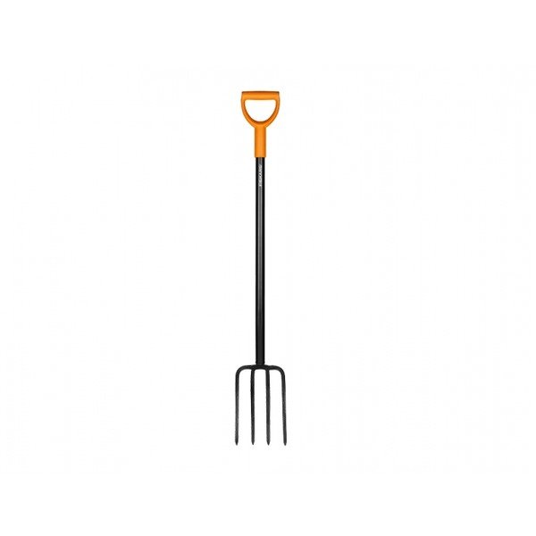 Črne jeklene vilice za oranje Fiskars Solid