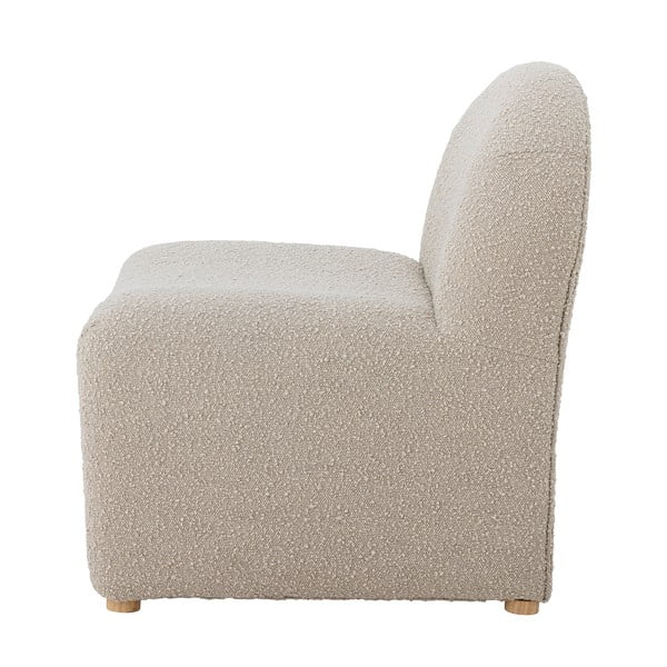 Kremno bel fotelj iz tkanine bouclé Neel – Bloomingville-image-3