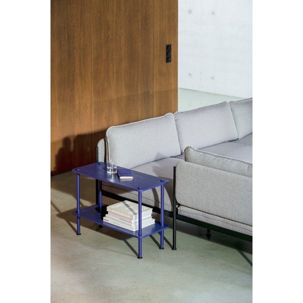 Črn regal v hrastovem dekorju 80x54,5x35 cm Teidi – noo.ma-image-1