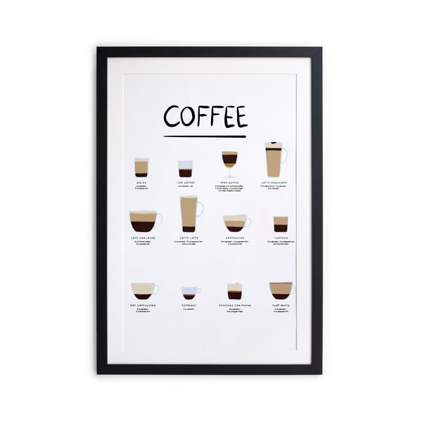 Plakat v okvirju Really Nice Things Coffee, 30 x 40 cm