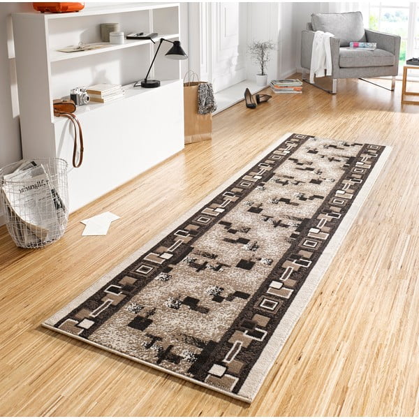 Rjava preproga 80x250 cm Cube – Hanse Home-image-1
