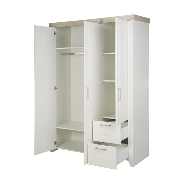 Bela otroška garderobna omara 139x199 cm Felicia – Roba-image-4