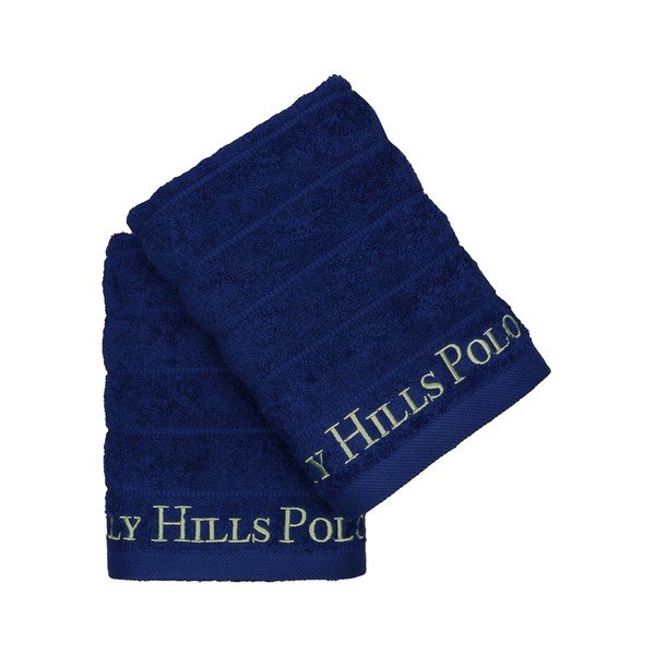 Komplet 2 temno modrih brisač za roke, 90 x 50 cm-image-3