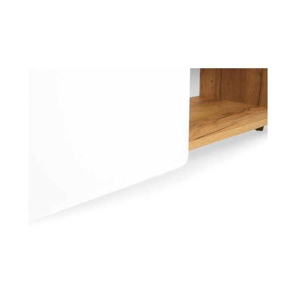 TV komoda z 2 predaloma iz hrastovega lesa SKANDICA Lett-image-2