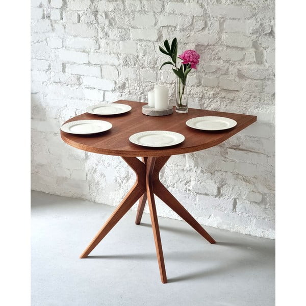 Jedilna miza v hrastovem dekorju 90x90 cm Jubi – Ragaba-image-1