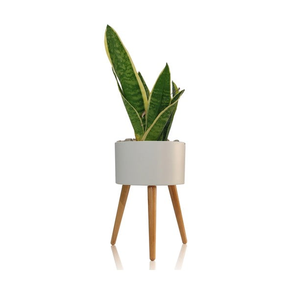 Bel samozalivalni cvetlični lonček Tomasucci Calla, ø 33 cm-image-1