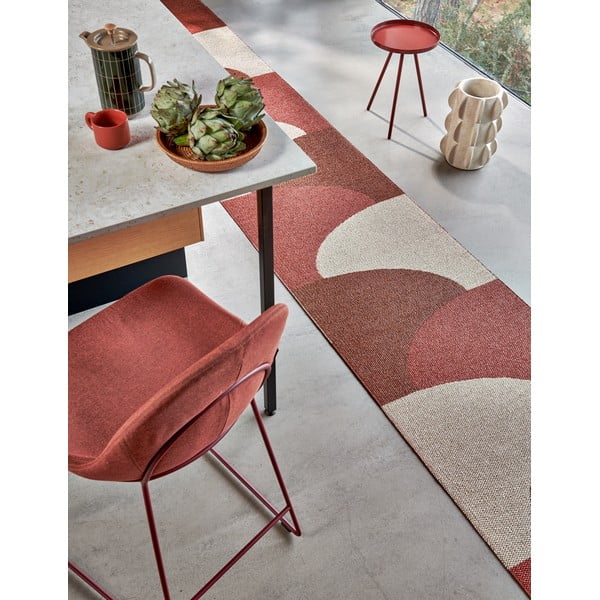 Opečnato oranžen zunanji in notranji tekač 70x270 cm Hill Brick Rust – Pappelina-image-3