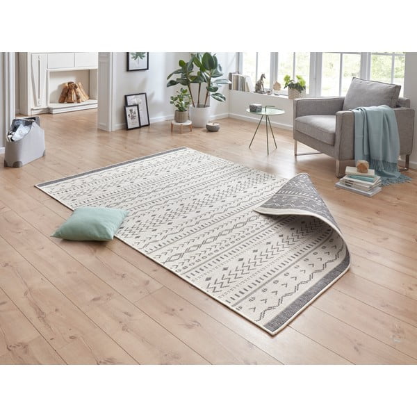 Sivo-krem zunanja preproga NORTHRUGS Kuba, 120 x 170 cm-image-1