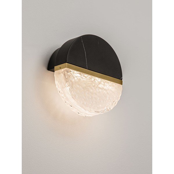 Črna kovinska LED zatemnitvena stenska svetilka Dorin – Nova Luce-image-1