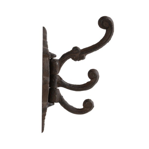 Temno rjav kovinski stenski obešalnik – Esschert Design-image-2