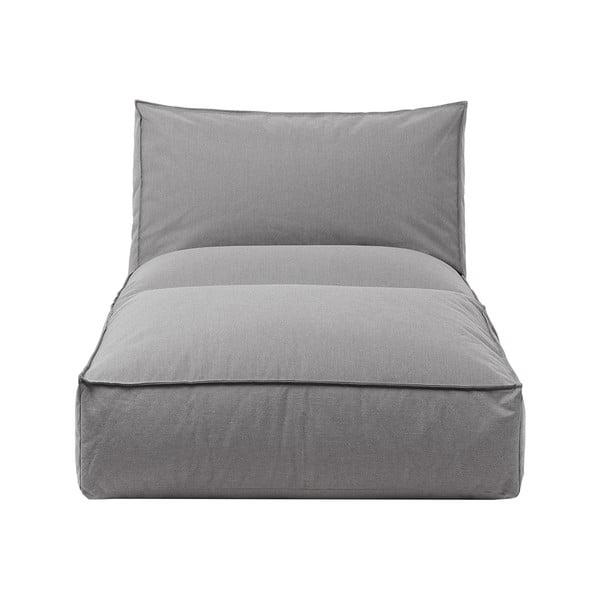 Siv vrtni ležalnik Blomus Stone, dolžina 190 cm
