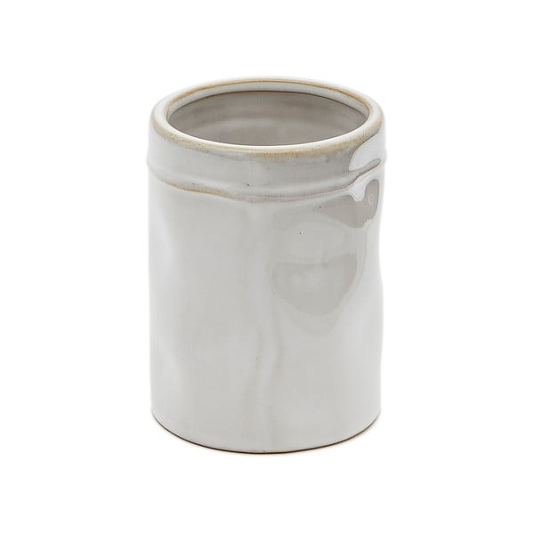 Kremno bel keramičen lonček za zobne ščetke Savel – Kave Home-image-3