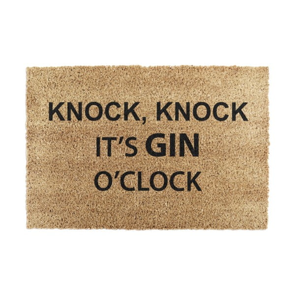 Predpražnik iz kokosovih vlaken 40x60 cm Gin O'Clock – Artsy Doormats