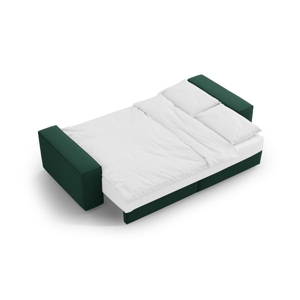 Zelena raztegljiva sedežna garnitura 247 cm Jodie – Micadoni Home-image-4