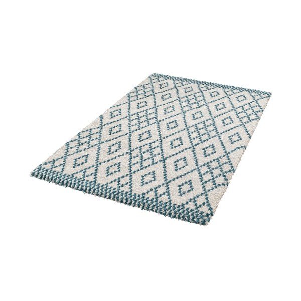 Modra preproga Mint Rugs Ornament, 80 x 150 cm-image-1