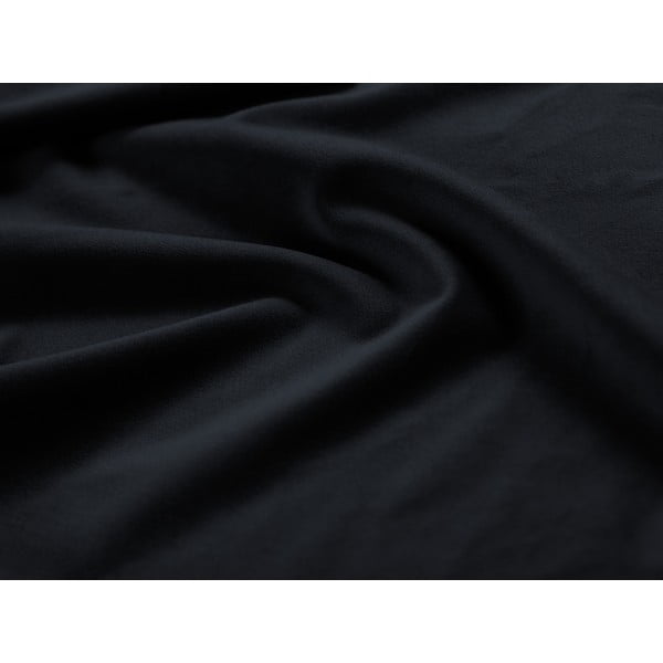 Temno modra oblazinjena zakonska postelja s prostorom za shranjevanje z letvenim dnom 200x200 cm Campi – Cosmopolitan Design-image-3