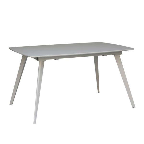 Siva raztegljiva jedilna miza sømcasa Tessa, 140 x 90 cm