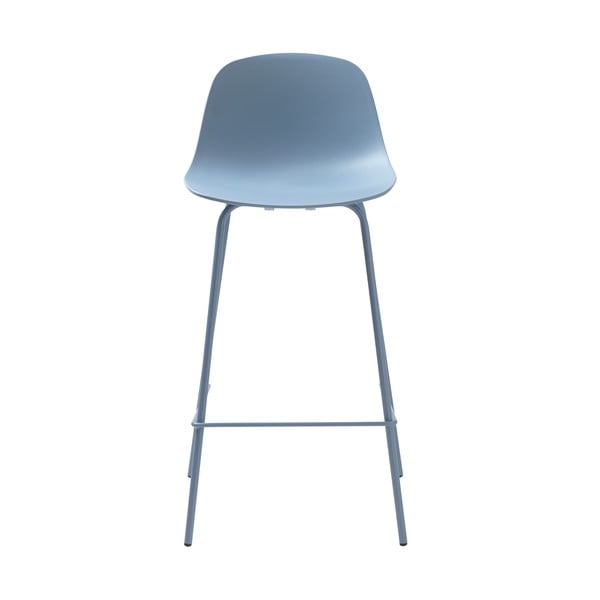 Svetlo moder plastičen barski stol 92,5 cm Whitby – Unique Furniture