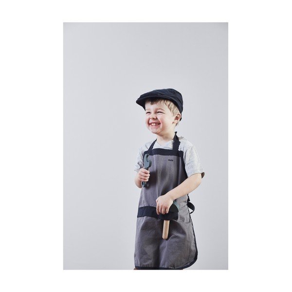 Siv otroški delovni predpasnik s kapo Flexa Play Builder´s Costume-image-1