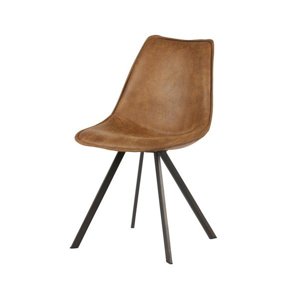 Komplet 2 rjavih stolov WOOOD Swen-image-1
