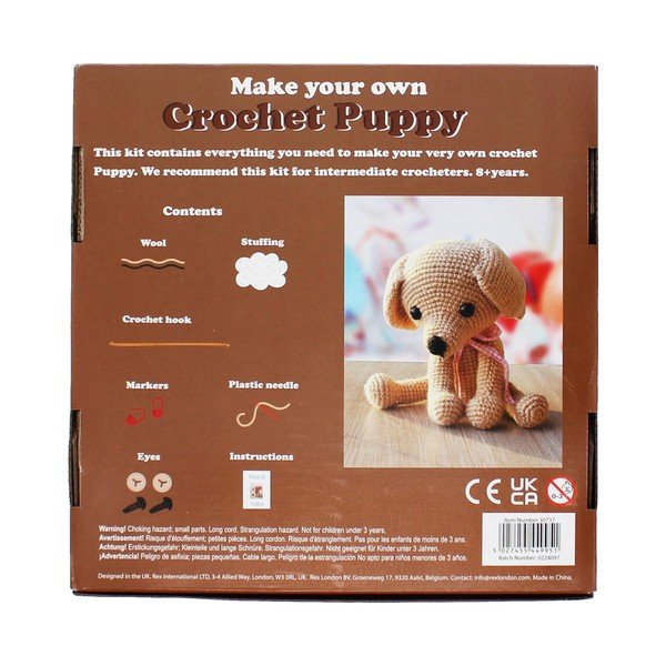 Komplet za ustvarjanje DIY Crochet Puppy – Rex London-image-4
