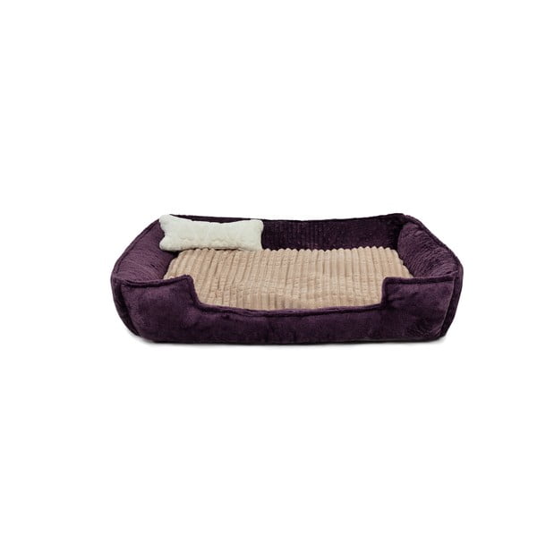 Vijolična plišasta postelja Nest - Lydia&Co