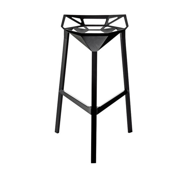 Črn barski stol Magis One, višina 84 cm