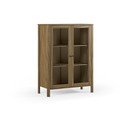 Vitrina iz masivnega bora v naravni barvi 90x120x40 cm Alessandra – Marckeric