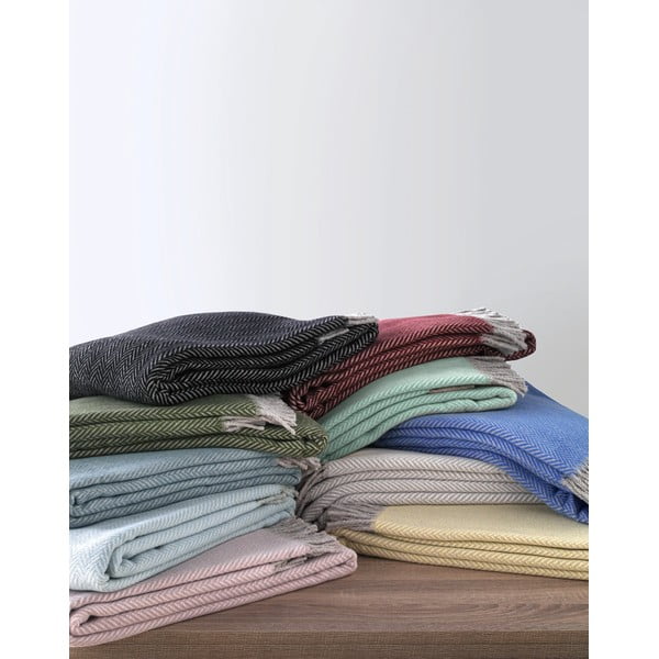 Bordo rdeča pletenina z bombažem Euromant Skyline II, 140 x 160 cm-image-1