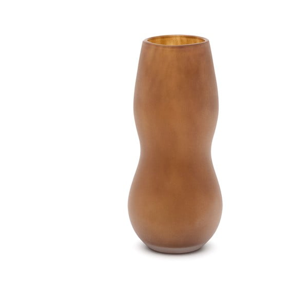 Rjava steklena vaza (višina 32 cm) Crila – Kave Home