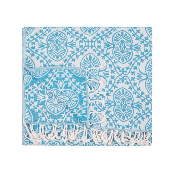 Turkizna brisača hamam Kate Louise Bianca, 165 x 100 cm-image-4