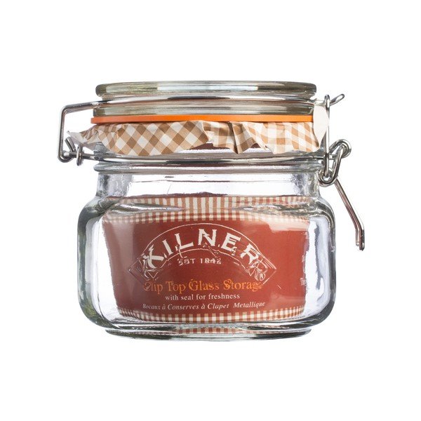 Kozarec za kuhanje s sponko Kilner square, 0,5 l