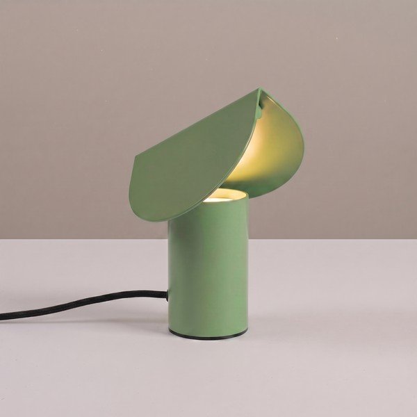 Žajbljevo zelena aluminijasta LED namizna svetilka (višina 15 cm) BISCUIT – Thoro-image-1